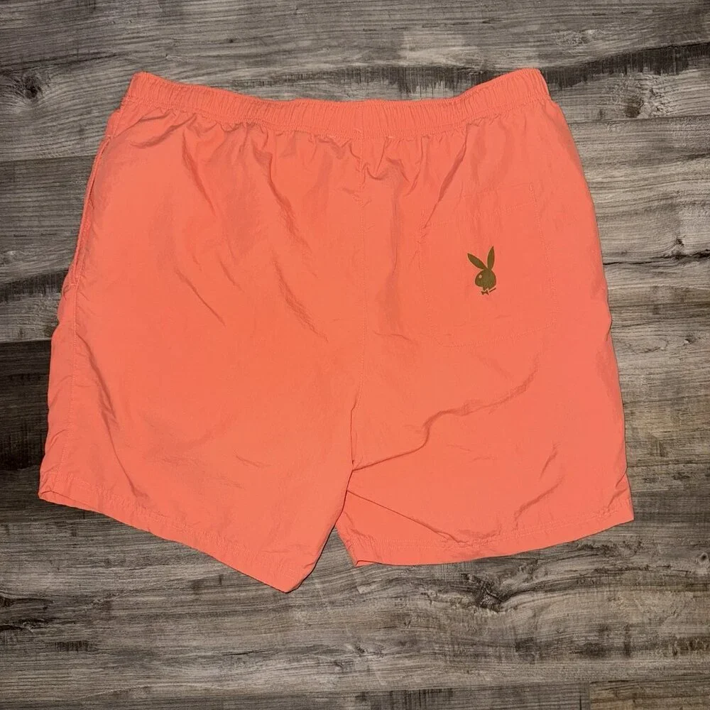 Playboy by Pacsun Swim Trunk Short Orange Mens XL‎